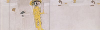 Beethovenfries - linke Seitenwand (Ausschnitt) von Gustav Klimt